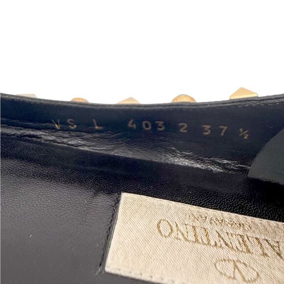 VALENTINO Garavani Rockstud Snakeskin Ballet Flats Size IT37.5 - Picture 8 of 11